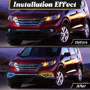 Axyaa LED DRL Daytime Running Light for Honda CRV CR-V 2012-2014 with Dynamic Turn Signal