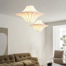 Axyaa Silk Ceiling Pendant Lamp for Living Room Dining Bar Bedroom Restaurant