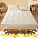 Axyaa Quilted Mattress Cover: Soft, Thick Cotton Protector for Bed, Antibacterial & Cushioned