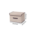 Axyaa Plus Size Clothing Organizer Box with Lid for Quilts and Bedding