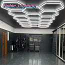 Axyaa Honeycomb Hexagon LED Garage Light for Auto Repair Workshop