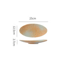 Axyaa Creative Ceramic Dinner Dessert Snack Sushi Steak Plates Vintage Specialty Tableware