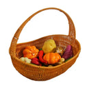 Axyaa Ship-shaped Handheld Basket in Coffee Beige Large Capacity Desktop Organizer