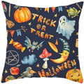 Axyaa Halloween Pumpkin Cushion Cover 18x18 - Farmhouse Throw Pillow for Home Decor