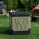Axyaa Portable Folding Toilet with Lid Trash Bin for Camping Travel