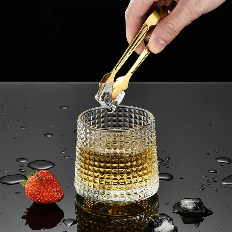 Axyaa Stainless Steel Wing Mini Ice Tongs Kitchen Snack Clip