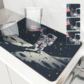 Axyaa Spaceman Coffee Cup Drying Mat Absorbent Non-Slip Kitchen Drain Mat