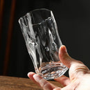 Axyaa Twisted Glass Coffee Cups - Nordic Transparent Mug for Home and Office