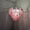 Axyaa French Glass Chandelier Pendant Light - Elegant Design for Home Decor