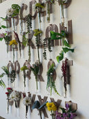 Axyaa Plant Alphabet Wall Hanging with Wooden Stand - Boho Plant Lover Decor
