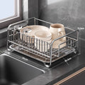 Axyaa Stainless Steel Dish Drying Rack Organizer Shelf for Kitchen Bowl Drainer