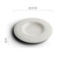 Axyaa Stone Texture Ceramic Dinner Plate Set