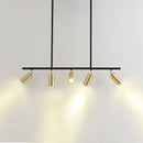 Axyaa Chandelier LED Spot Lamp in Black Gold for Kitchen Dining Bedroom Bar