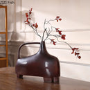 Axyaa Abstract Ceramic Vase Pots Flower Arrangement Creative Floral Room Decor
