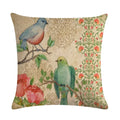 Axyaa Retro Print Linen Cushion Cover - 45*45cm