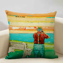 Axyaa Linen Pillow Case 45x45cm for Home Decor and Relaxation
