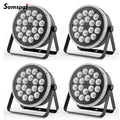 Axyaa RGBW 18LEDs Par Light with Dynamic Light Strip for Stage Lighting