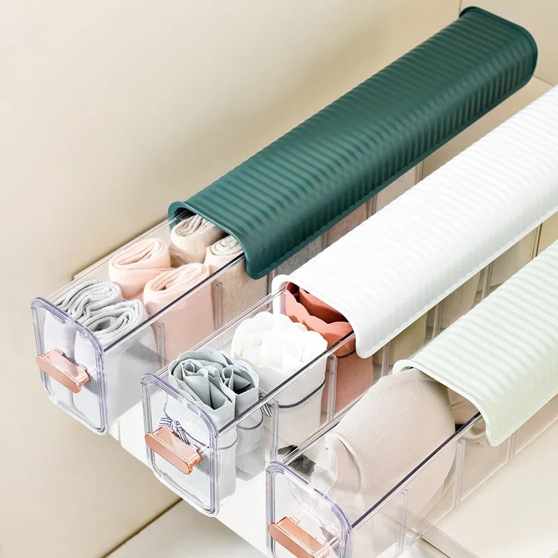 Axyaa Wall-mounted Underwear Sock Storage Box: Space-saving Large Compartment Case