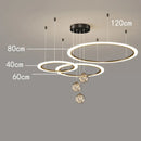 Axyaa LED Chandeliers: Modern Pendant Lamps for Living and Dining Room Lighting
