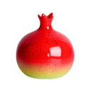 Axyaa Pomegranate Ceramic Vase: Kiln Transformed Flower Arrangement Figurine