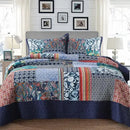 Axyaa Bohemian Paisley Patchwork Quilt Set Bedding