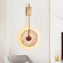 Axyaa Luxury Marble Wall Lamp Golden Copper Sunset Home Decor
