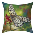 Axyaa Natural Flower Bird Linen Cushion Cover ��� Decorative Pillow Cases