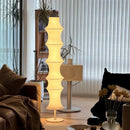 Axyaa Nordic Silk LED Floor Lamp - Minimalist Natural Home Decor for Living Room