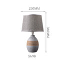 Axyaa Ceramic Bedside Lamp: Nordic Style, Eye-Friendly Night Light for Bedroom