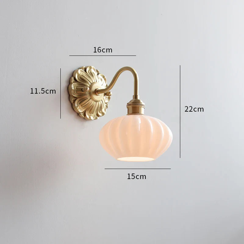 Axyaa Ceramic LED Wall Lights: Modern Japan Style Sconce for Home Decor