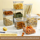 Axyaa Transparent Food Canister Kitchen Storage Box - Large Capacity, Sealed Jars