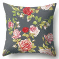 Axyaa Tree Flower Plant Landscape Print Pillow Cover 45X45CM
