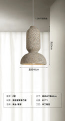 Axyaa Nordic Wabi Sabi LED Chandelier Dining Room Pendant Creative Model Lighting