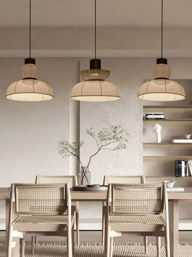 Axyaa Wabi Sabi Living Room Ceiling Lamp Pendant Lights Chandelier Lustre