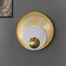 Axyaa Modern G9 LED Marble Brass Gold Wall Lamp for Living Room Bedroom