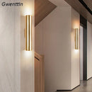 Axyaa Gold LED Wall Sconce for Modern Home Decor & Lighting Fixtures