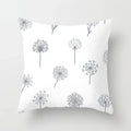 Axyaa Geometric Rose Dandelion Pattern Decorative Pillow Cover
