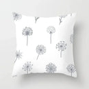 Axyaa Geometric Rose Dandelion Pattern Decorative Pillow Cover
