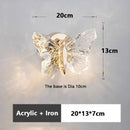 Axyaa LED Butterfly Background Wall Lamp - Modern Acrylic Iron Sconce Light