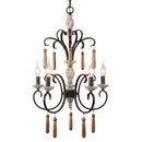 Axyaa Rural French Retro Chandelier for Home Decor