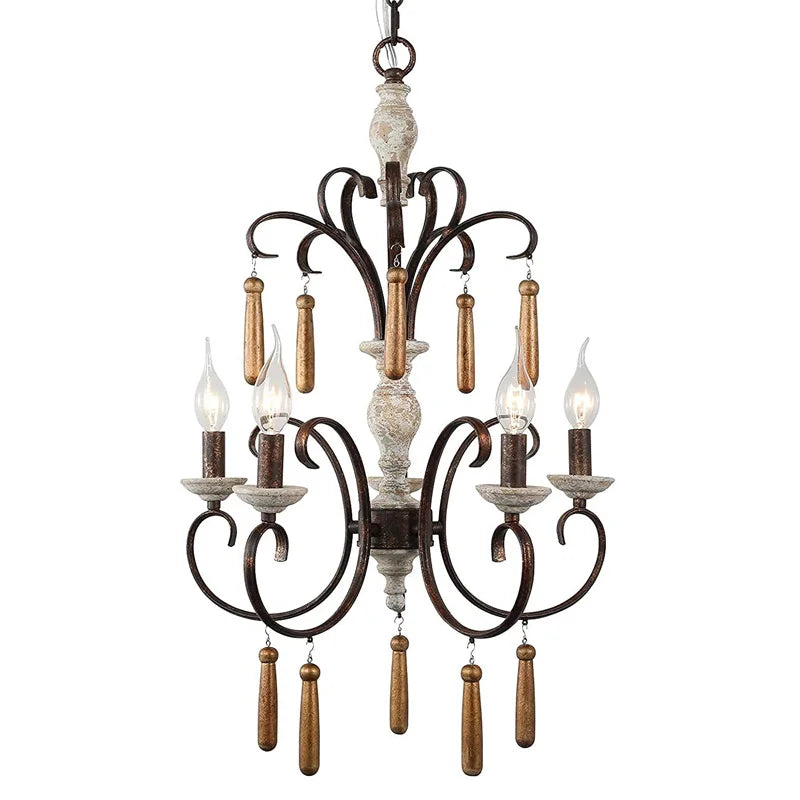 Axyaa Rural French Retro Chandelier for Home Decor