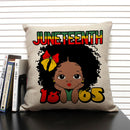 Axyaa Cute Cartoon Girl Pillow Case Africa Baby Cushion Cover Home Decor Linen Pillowcase