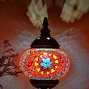Axyaa Turkish Swirling Dance Mosaic Table Lamp Glass Bed Light Vintage Romantic Glass Mosaic Lamp