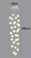 Axyaa Crystal Chandelier Stair Pendant Lamp Living Room Lighting