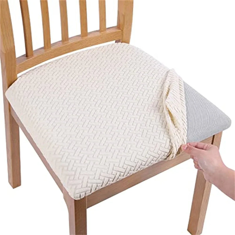 Axyaa Stretch Jacquard Dining Chair Covers: Durable Seat Slipcovers & Protector