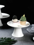 Axyaa Chinese Style Tea & Pastry Tray, Ceramic Fruit Plate Set
