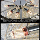 Axyaa Luxury Glass Crystal Ceiling Chandelier for Home Decor
