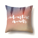 Axyaa Summer Coconut Tree Beach Sun Scene Pillow Cover 45x45cm