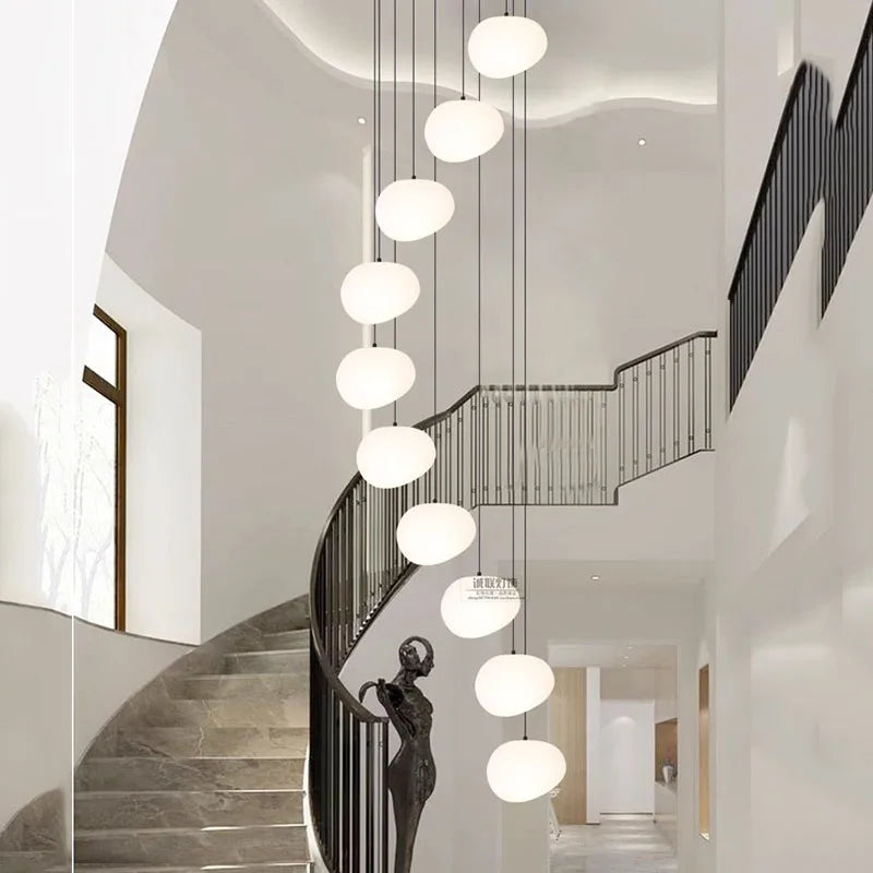 Axyaa Nordic Pendant Chandelier: Stylish Ceiling Light for Dining Room and Living Room