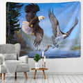 Eagle Sunset Sky Full Wall Tapestry Psychedelic Cloth Rug Home Decor Hanging - Axyaa